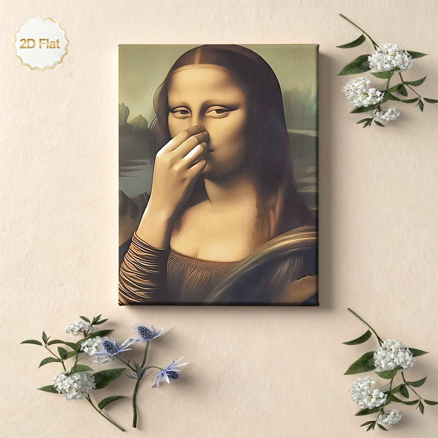 Stampa su tela intelaiata — Homage to Mona Lisa