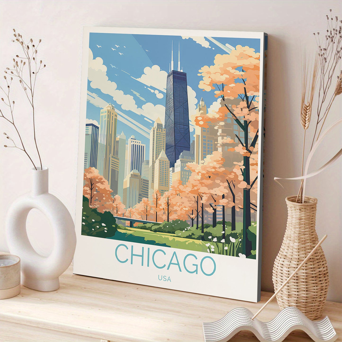 Stampa su tela intelaiata — Chicago