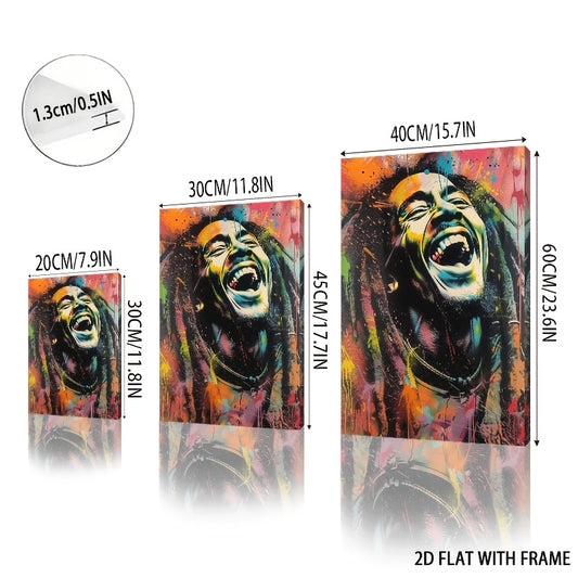 Stampa su tela intelaiata — Homage to Bob Marley