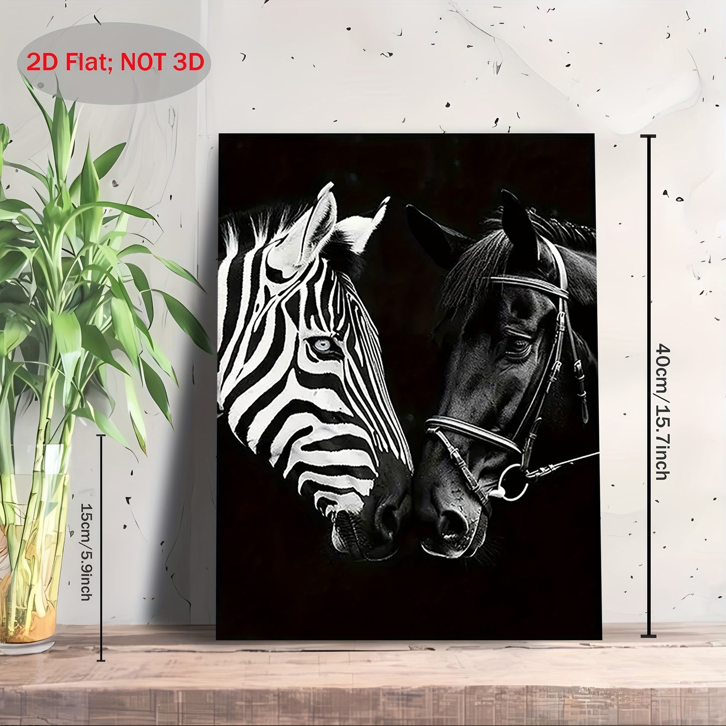 Stampa su tela intelaiata — Zebra