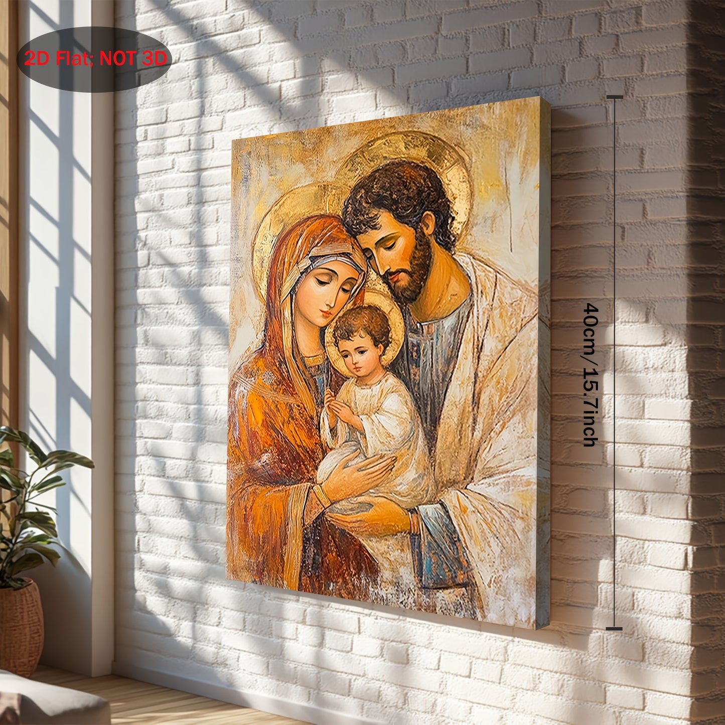 Stampa su tela intelaiata — Sacra Famiglia