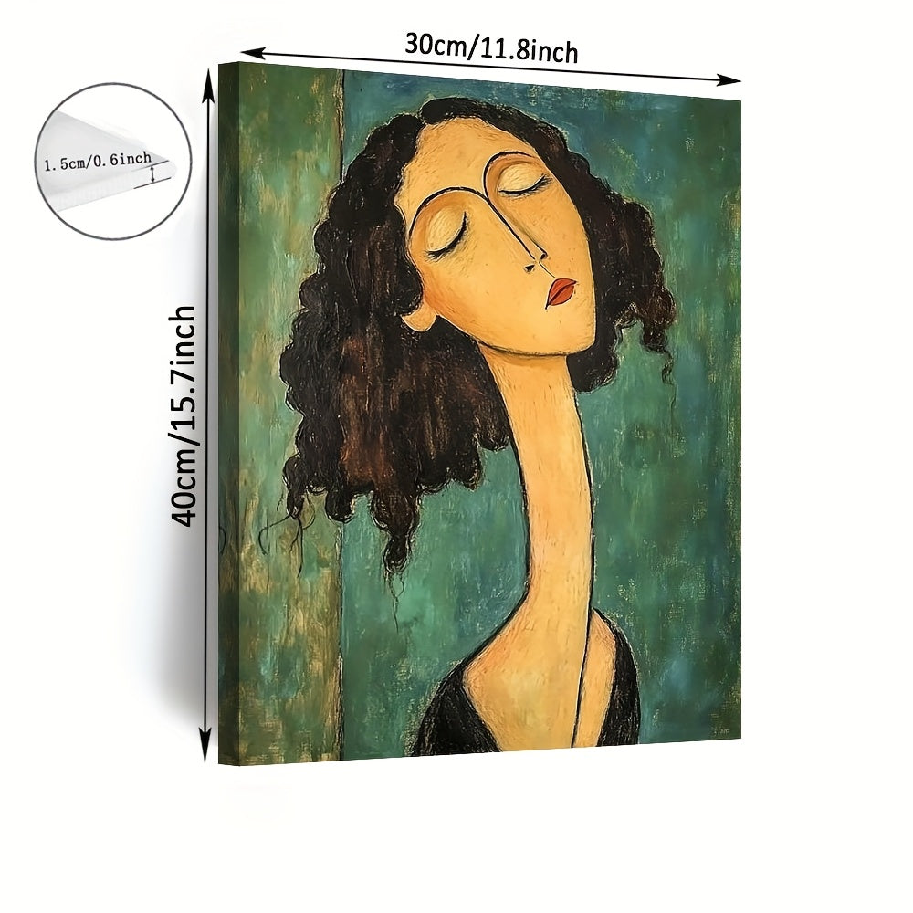Stampa su tela intelaiata — Homage to Modigliani