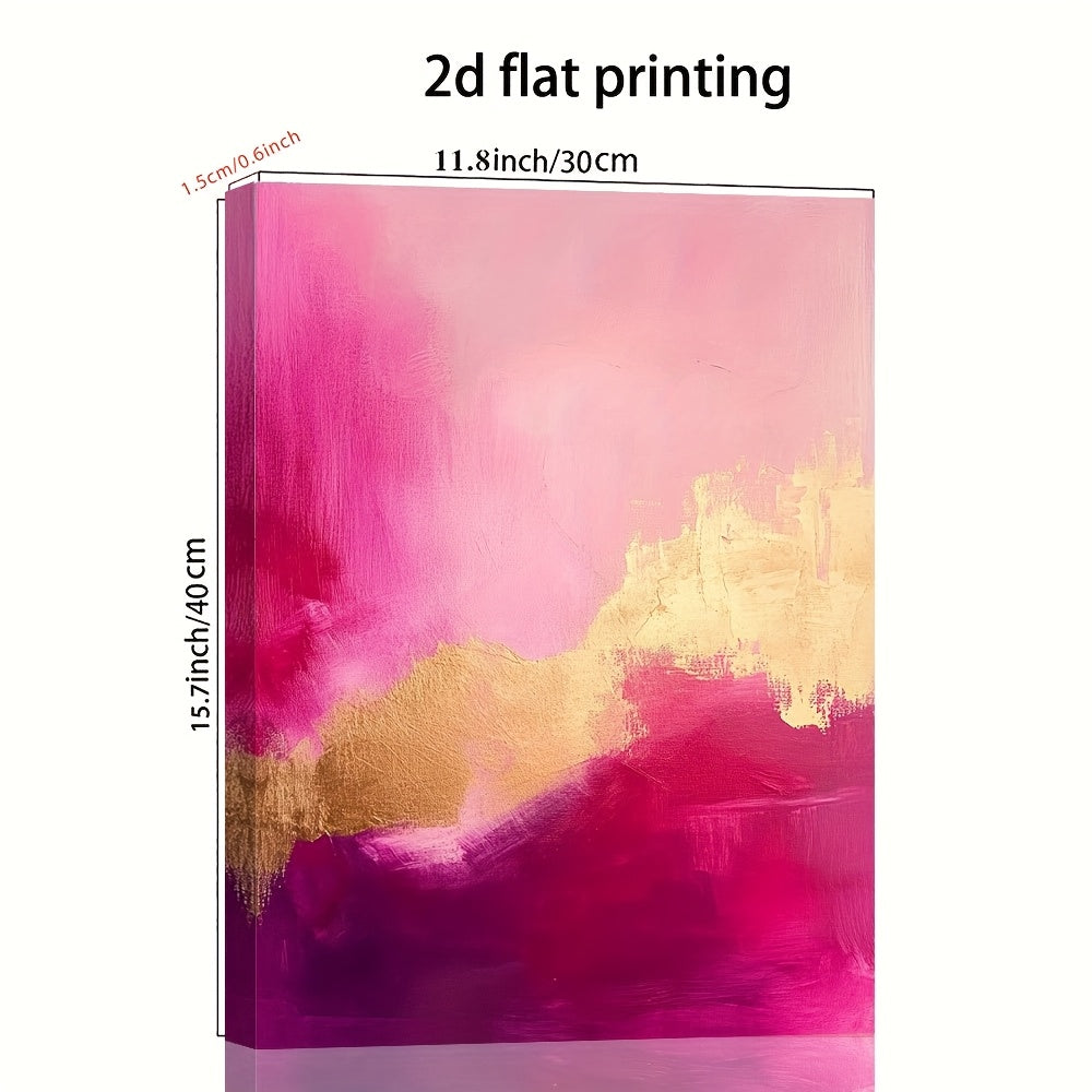 Stampa su tela intelaiata — Astratto Fucsia