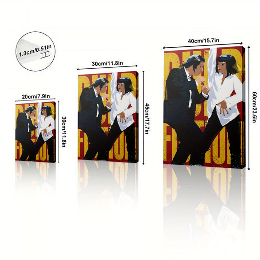 Stampa su tela intelaiata — Homage to Pulp Fiction