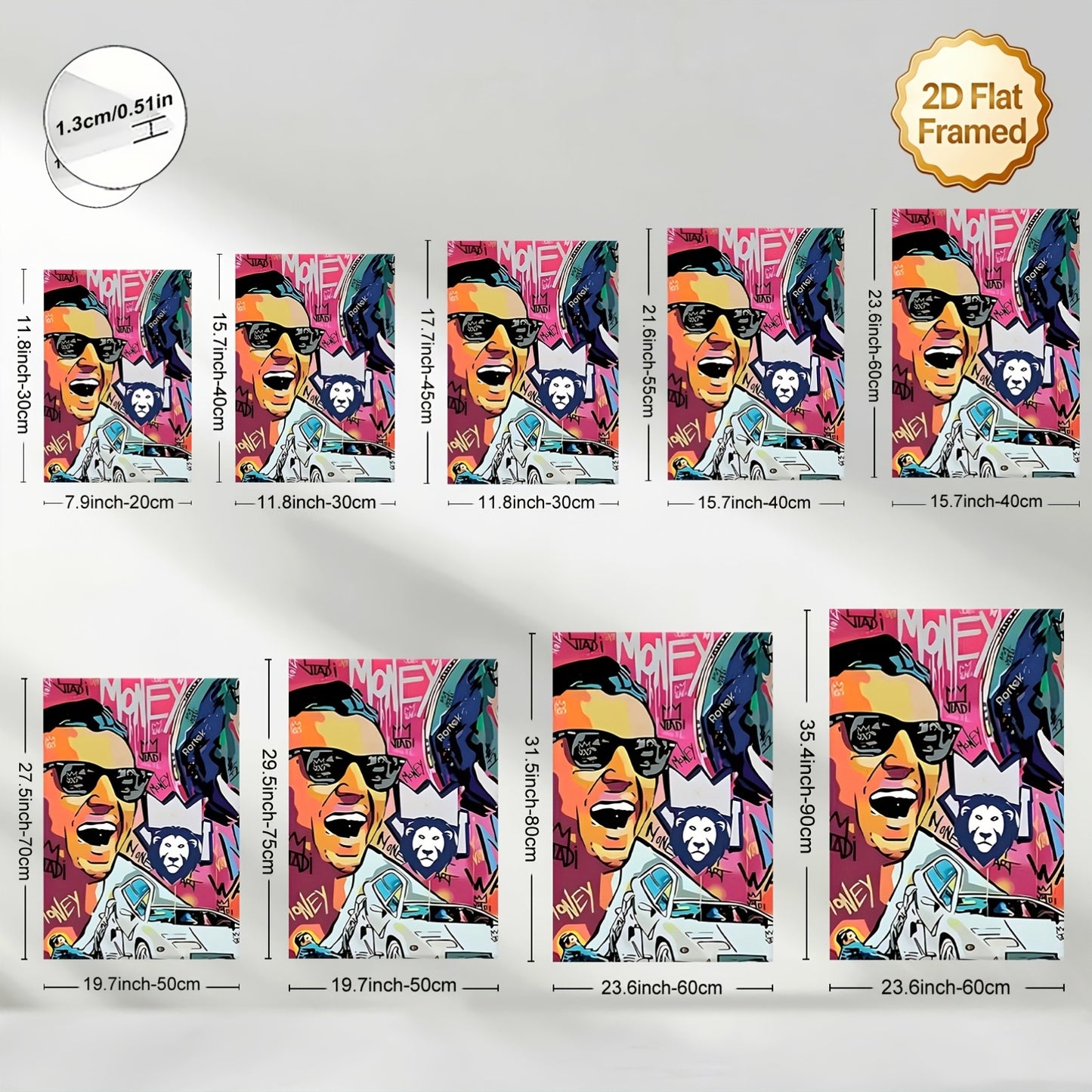 Stampa su tela — Leone Pop Art
