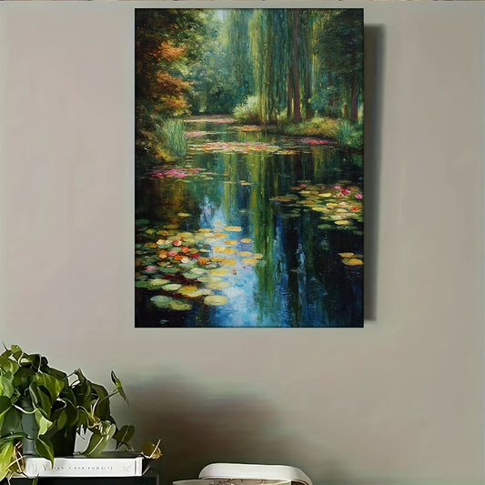 Stampa su tela intelaiata — Homage to Monet