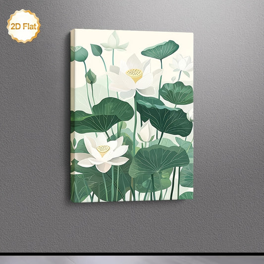 Stampa su tela intelaiata — Fiori di Loto