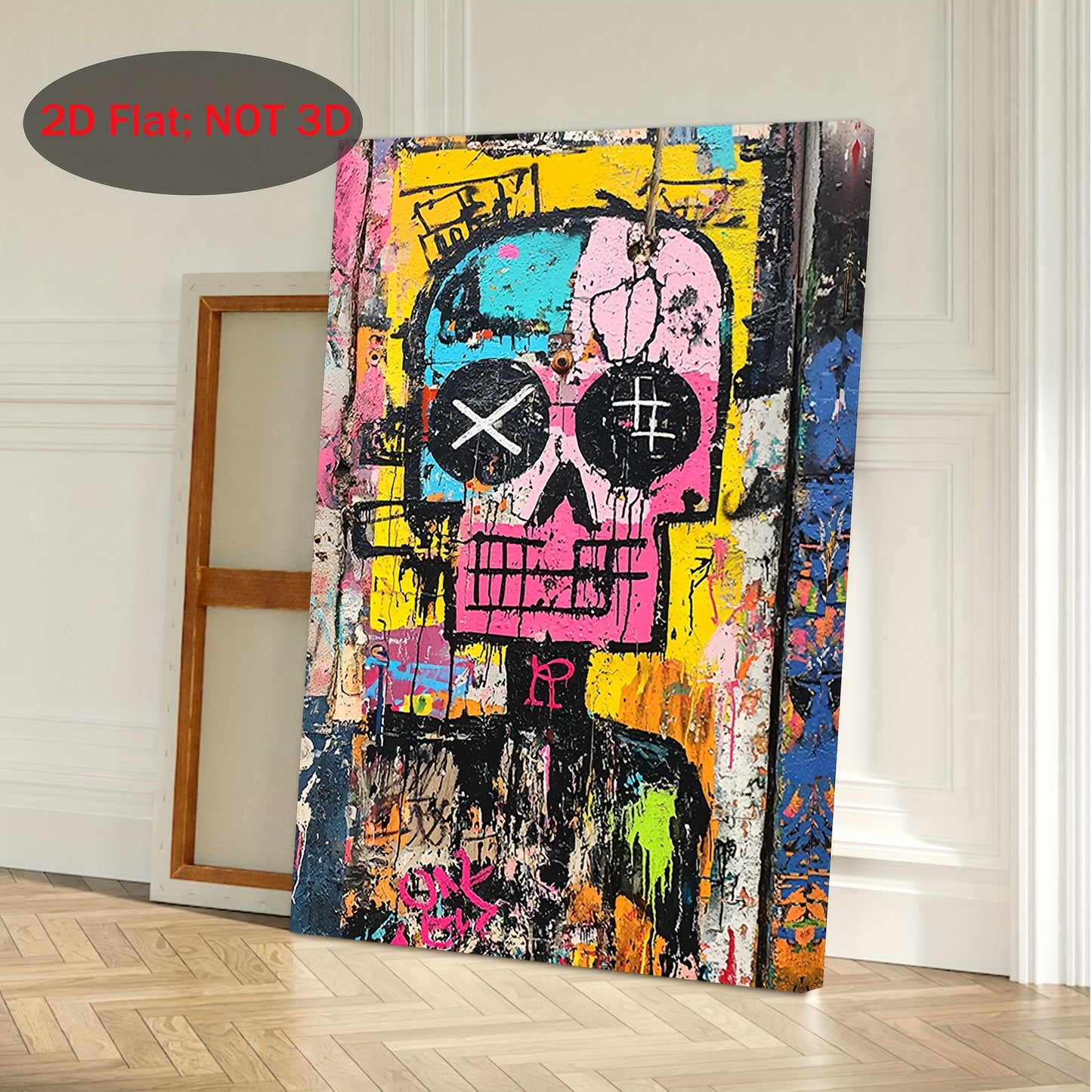 Stampa su tela — Teschio Graffiti