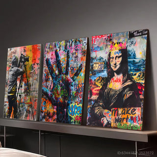 Stampa su tela intelaiata — Homage to Mona Lisa