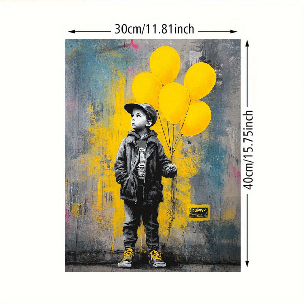 Stampa su tela intelaiata — Homage to Banksy