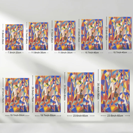 Stampa su tela intelaiata — Cubista Colorato
