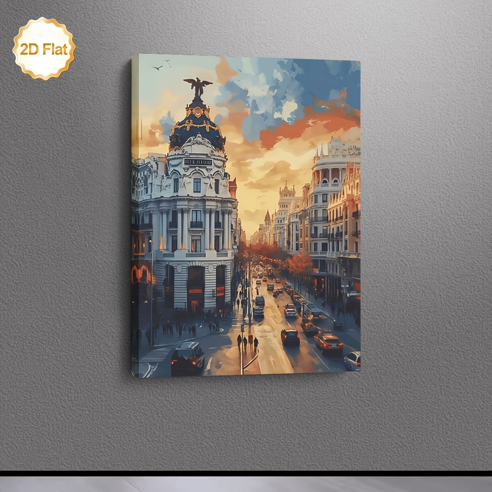Stampa su tela intelaiata — Madrid