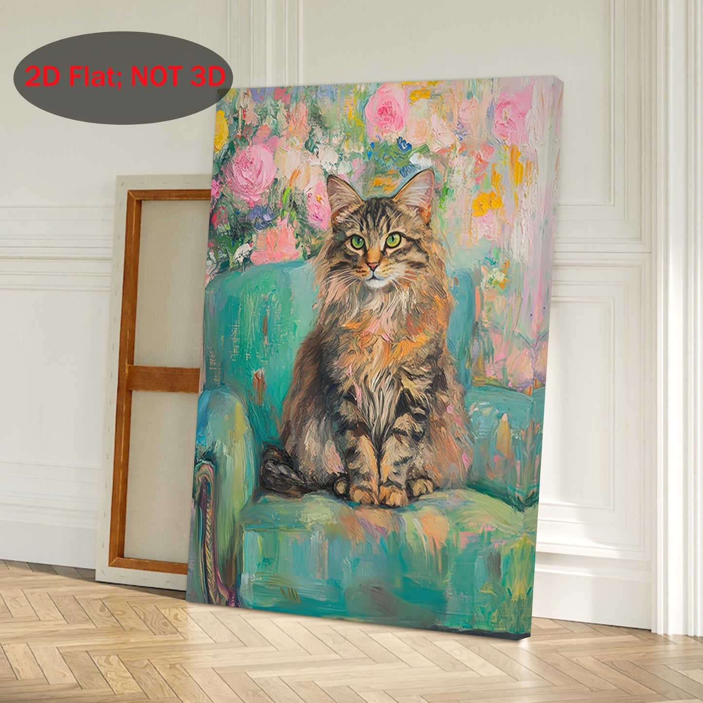 Stampa su tela intelaiata — Gatto Siberiano