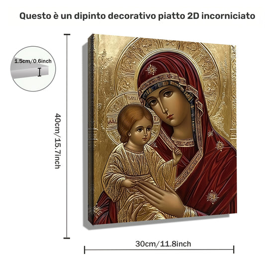 Stampa su tela intelaiata — Madonna col Bambino
