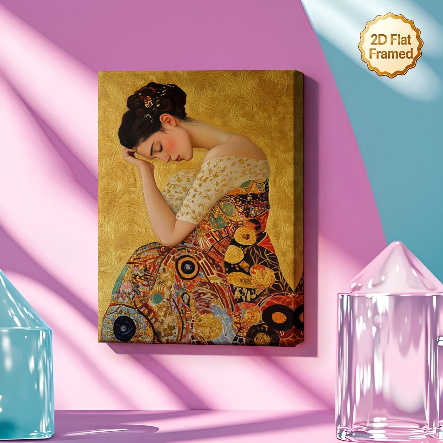 Stampa su tela intelaiata — Homage to Klimt