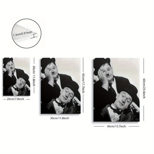 Stampa su tela intelaiata — Laurel e Hardy