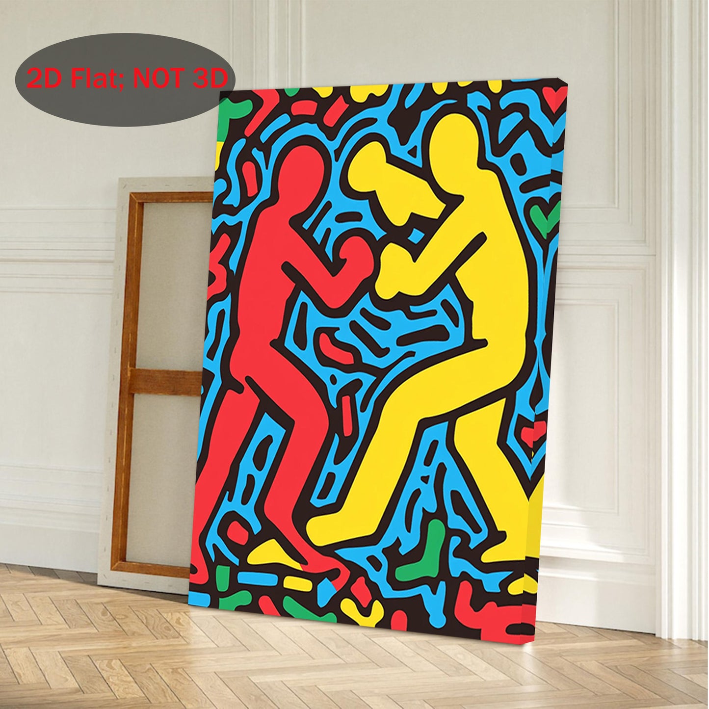 Stampa su tela — Combattimento Pop Art