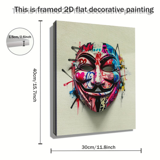 Stampa su tela intelaiata — Maschera Graffiti