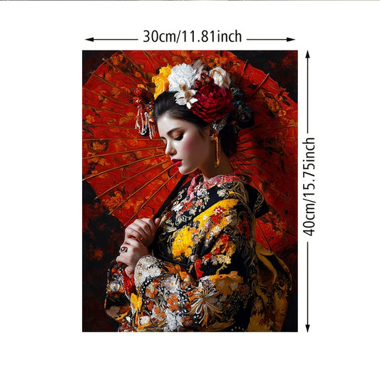 Stampa su tela intelaiata — Geisha