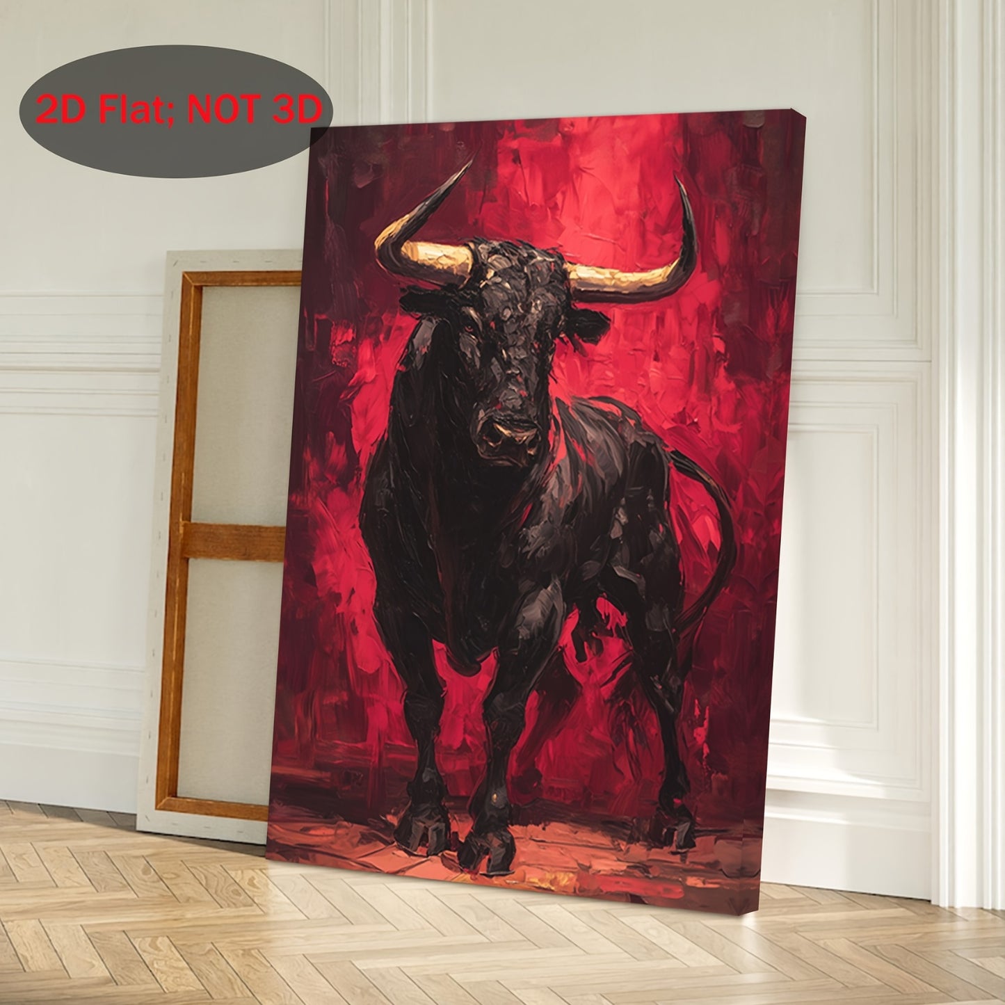 Stampa su tela intelaiata — Toro Nero
