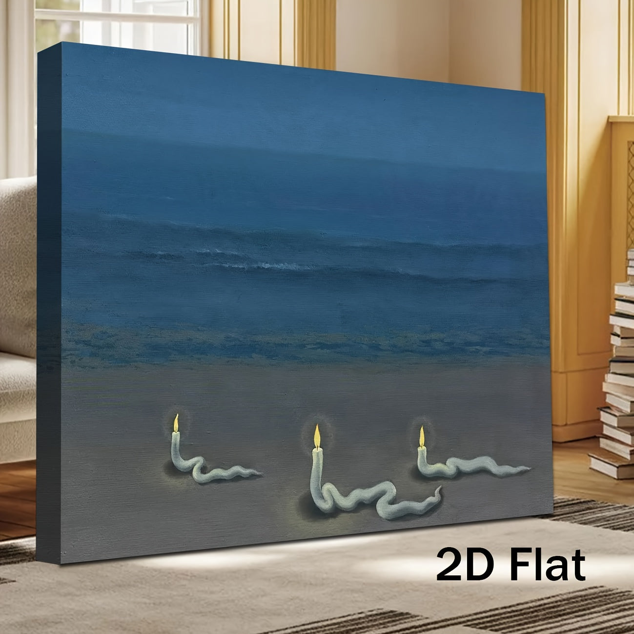 Stampa su tela intelaiata — Homage to Magritte