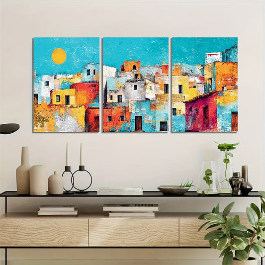 Stampa su tela intelaiata — Tramonto Mediterraneo