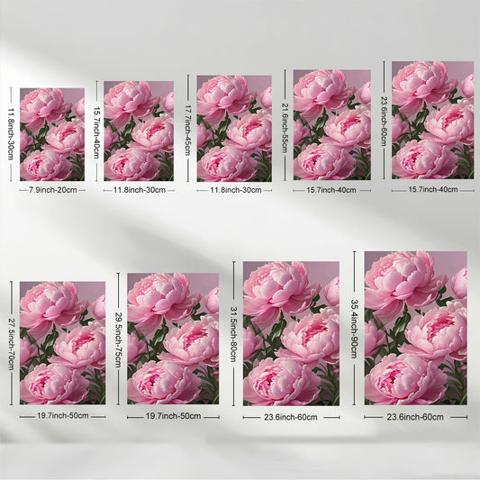 Stampa su tela intelaiata — Peonie Rosa