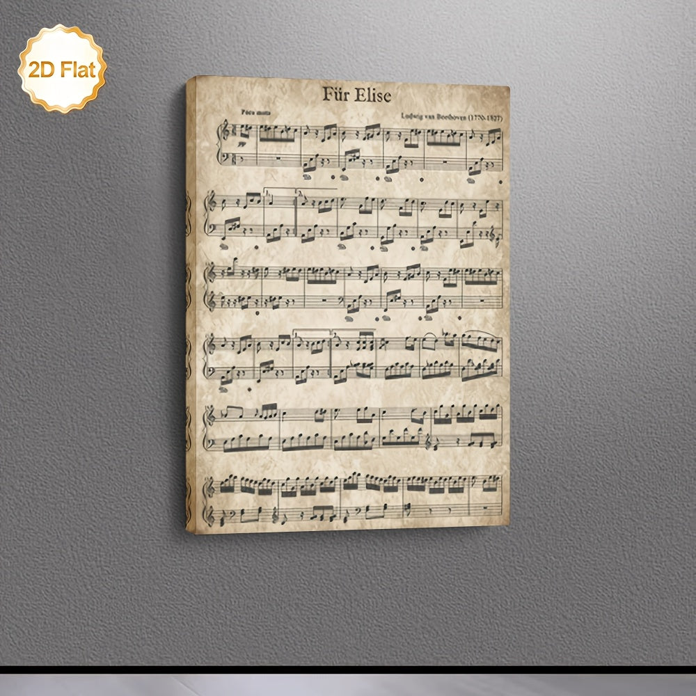 Stampa su tela intelaiata — Beethoven Für Elise