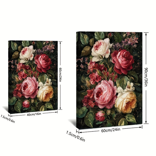 Stampa su tela intelaiata — Fiori Vintage