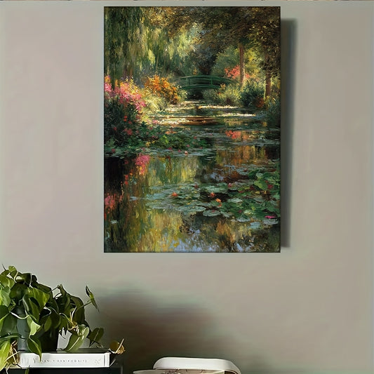 Stampa su tela intelaiata — Homage to Monet