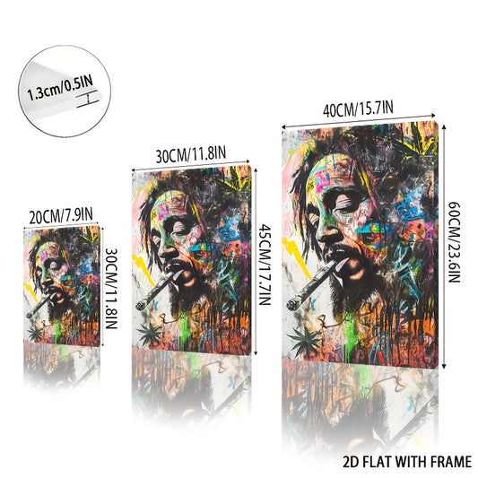 Stampa su tela intelaiata — Homage to Bob Marley