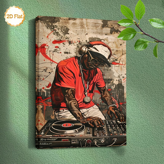 Stampa su tela intelaiata — DJ Graffiti