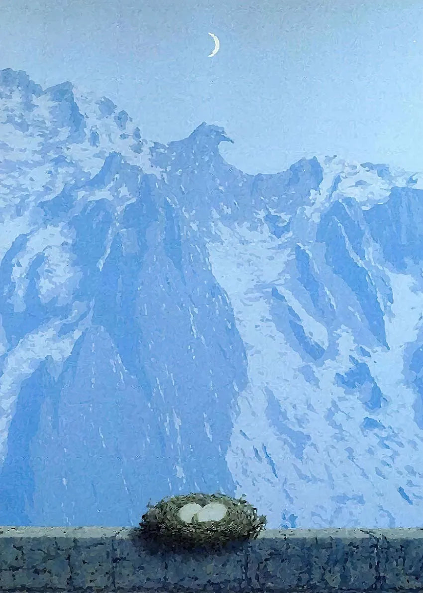Stampa su tela da intelaiare — Homage to Magritte