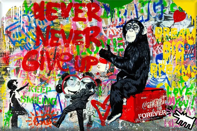 Stampa su tela da intelaiare — Homage to Banksy