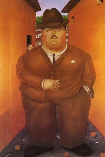 Stampa su tela da intelaiare — Homage to Botero