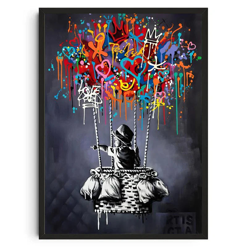 Stampa su tela da intelaiare — Homage to Banksy