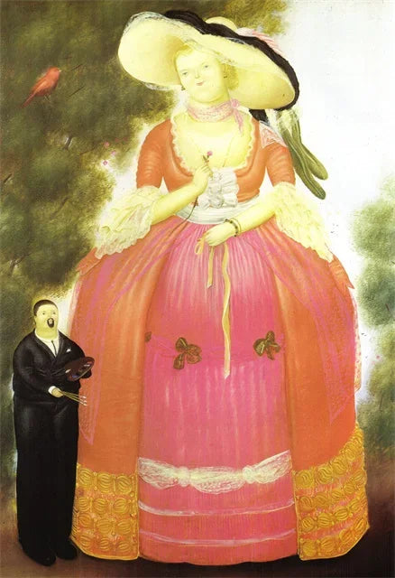 Stampa su tela da intelaiare — Homage to Botero