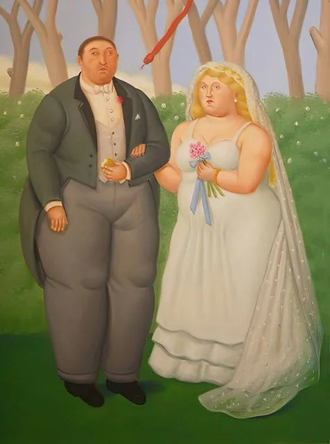 Stampa su tela da intelaiare — Homage to Botero
