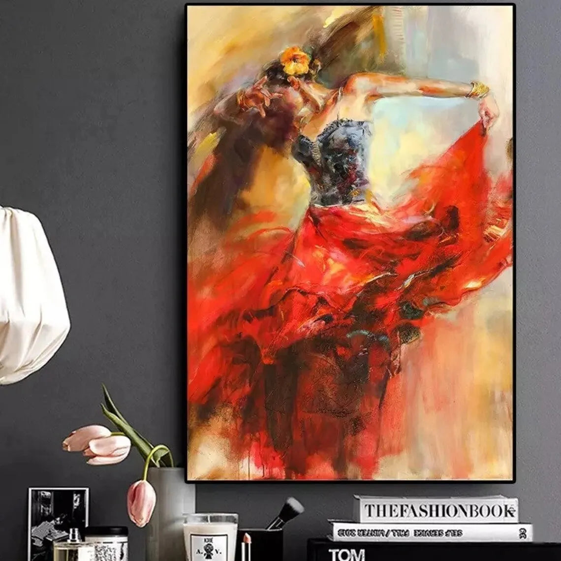 Dipinto a mano da intelaiare — Ballerina