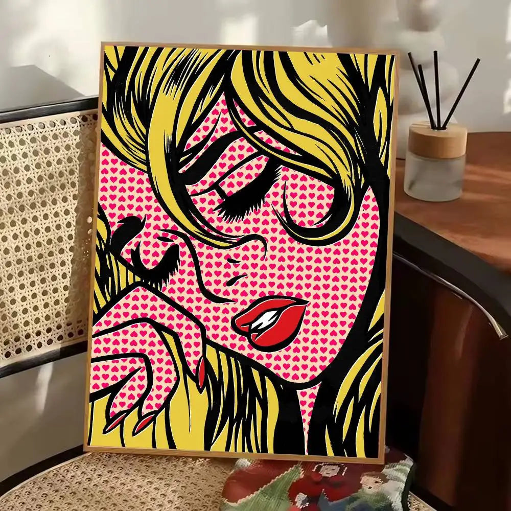 Stampa su tela da intelaiare — Homage to Lichtenstein