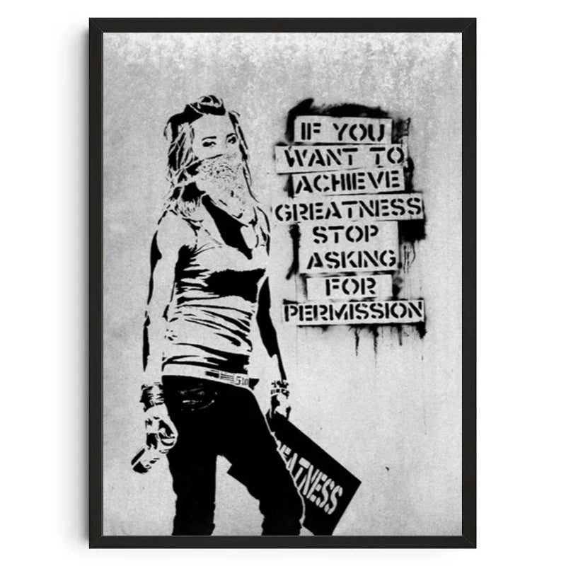 Stampa su tela da intelaiare — Homage to Banksy