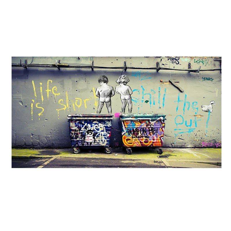 Stampa su tela da intelaiare — Homage to Banksy