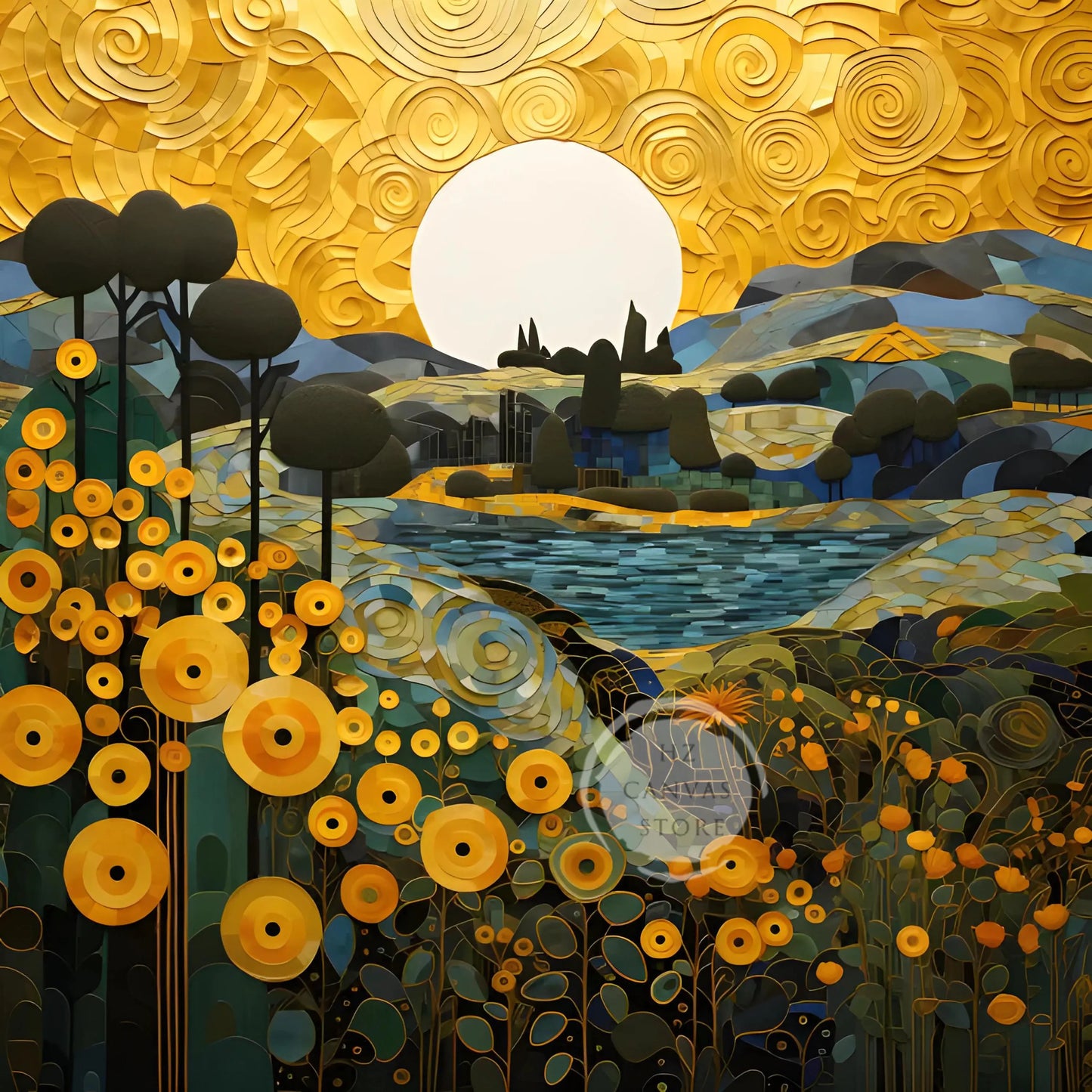 Stampa su tela da intelaiare — Homage to Klimt