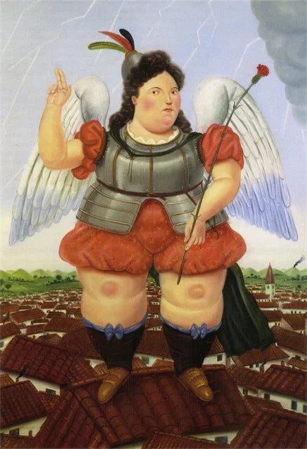Stampa su tela da intelaiare — Homage to Botero