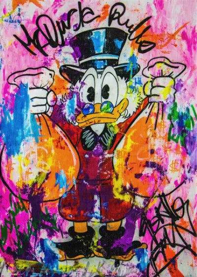 Stampa su tela da intelaiare — Graffiti Dorato