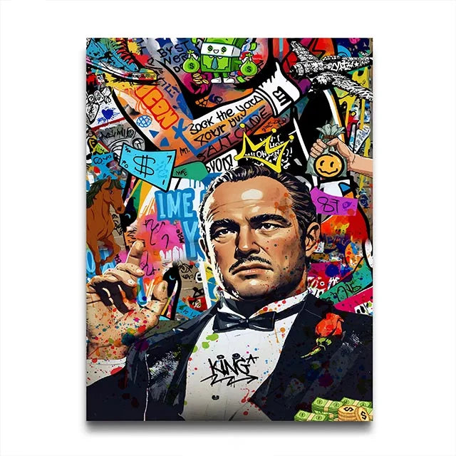 Stampa su tela da intelaiare — Gangster Anni 80