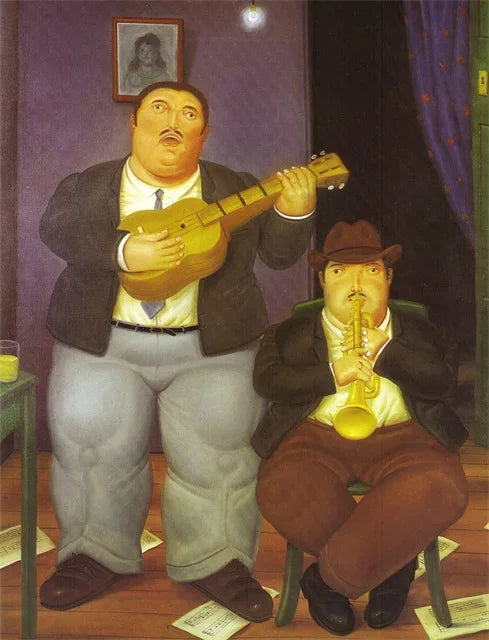 Stampa su tela da intelaiare — Homage to Botero