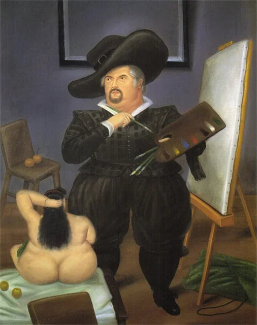 Stampa su tela da intelaiare — Homage to Botero