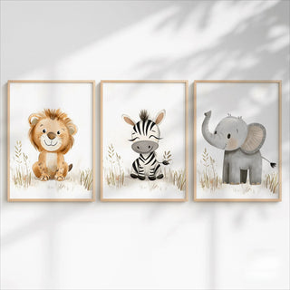 Stampa su tela da intelaiare — Animali Safari