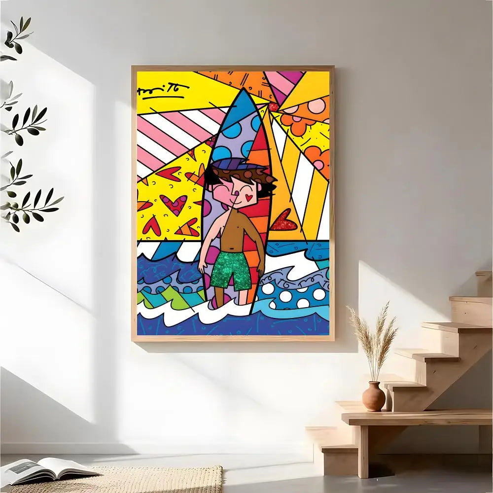 Stampa su tela da intelaiare — Homage to Britto